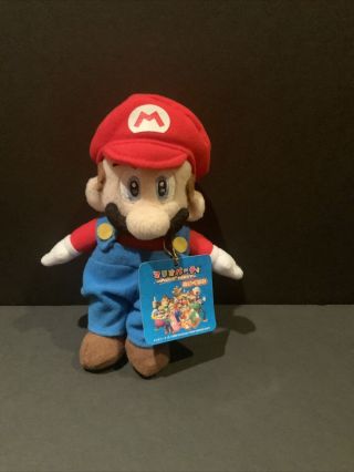 Very Rare 2003 Mario Party 5 Nintendo Sanei Hudson Soft 7 " Plush W Tags