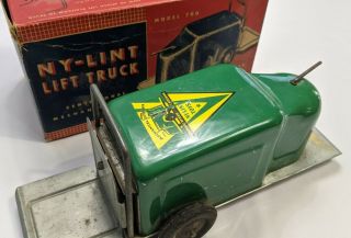 Nylint Mechanical Lift Truck Toy Rare Green W/ Box Model 700 Antique 40 - 50 