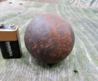 Vintage Cannon Ball Civil War 3lbs Iron Battlefield 3 Lbs Dug Cannonball Rare Vg