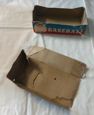 Very Rare 1953 Topps Baseball Card Display Wax Pack Box 5 Cent - Empty 3