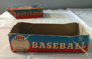 Very Rare 1953 Topps Baseball Card Display Wax Pack Box 5 Cent - Empty 6