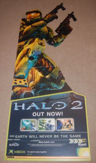 Rare Halo 2 Master Chief Standee Game Store
