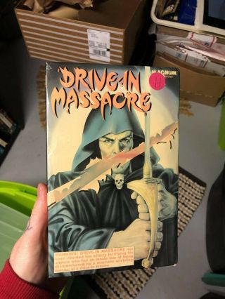 Drive In Massacre Magnum Video Horror Sov Slasher Oop Rare Slip Big Box Htf Vhs