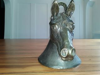 Very Rare Carl Wagner Bronze Horse Bell " Old Paint " 1975 Signed 253/1000