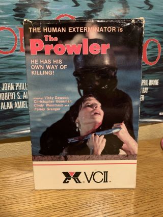 The Prowler Big Box Rare Horror Vhs Vcii Vci Gore Slasher 80s