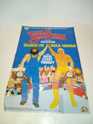 Wwf Ljn The Main Event Hillbilly Jim & Hulk Hogan Rare Wwe