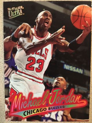 96 - 97 Fleer Ultra Michael Jordan Rare Gold Medalion Foil G - 16 Hof Chicago Bulls
