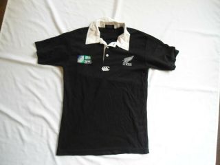 Vintage Rare Zealand All Blacks World Cup Rugby Jersey Med