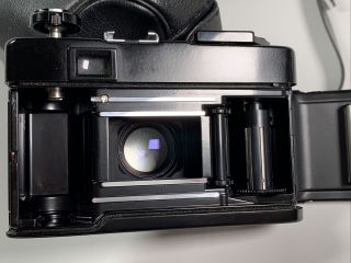 Minolta Hi - Matic 7s II Rangefinder Camera with Rokkor 40mm f1.  7 lens - Rare Black 6