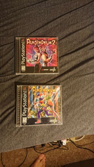 Pandemonium (sony Playstation 1,  1997) And Pandemomium 2.  Rare