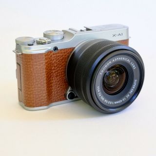 Rare Fujifilm X - A1 16.  3mp 15 - 45mm Fujinon Ois Pz Lens Brown [exc,  ] Usa Seller