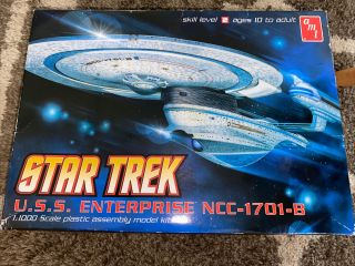 Amt Star Trek 1:1000 Uss Enterprise Ncc - 1701 - B Kit Amt676 Rare