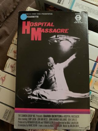 Hospital Massacre Rare Slasher Horror Vhs Video Cassette Bloody Birthday