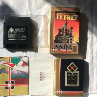 Tetris Tengen Nes Nintendo Rare Square Box Paperwork.  Cart. ,  N/m