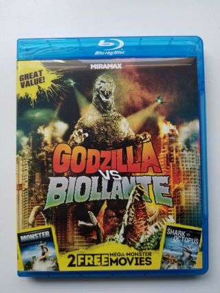 Godzilla Vs Biollante Blu Ray Rare