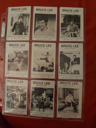 Bruce Lee (very Rare) 1972 Fist Of Fury (12) Card Set.