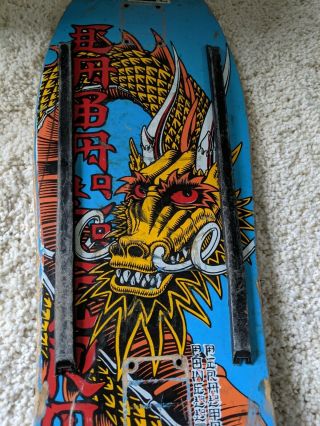 Vintage Powell Peralta Steve Caballero 1989 Full Dragon Skateboard Deck Rare Htf