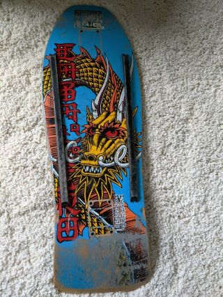 VINTAGE Powell Peralta Steve Caballero 1989 Full Dragon Skateboard Deck Rare htf 3