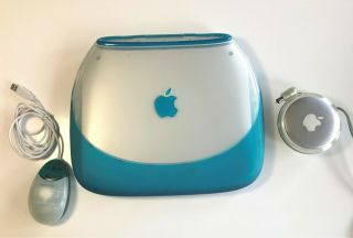 RARE Vintage Apple iBook G3 Clamshell PowerPC Blue Blueberry M7717LL/A Feb 2000 6