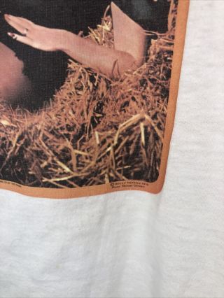 Vintage 1978 Dolly Parton T Shirt Single Stitch White Star City Iron On RARE 70s 3