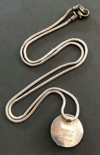 Rare Sydney Lynch Handmade Necklace Pearl Sterling 18k Gold Studio Artisan 2