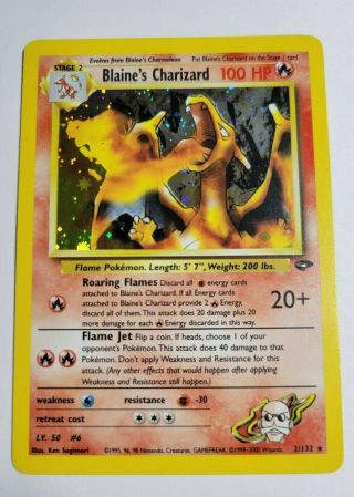 Pokemon Card Gym Challenge Blaine 