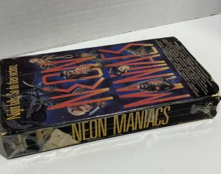 Neon Maniacs VHS 1987 Lightning Video Vestron Rare Horror Cult Slasher 3