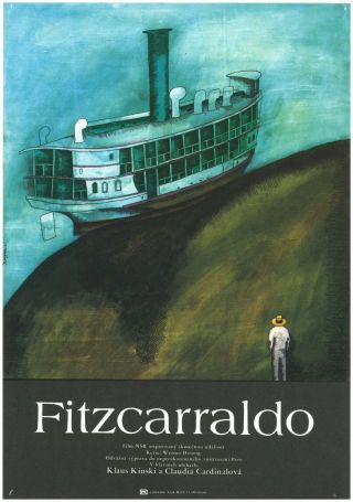Fitzcarraldo Very Rare Czech A3 Movie Poster Werner Herzog Klaus Kinski