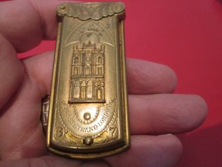 Rare - Antique 1870s Brass - Asser & Sherwin - Mechanical - Needle Case - 5