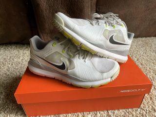 Rare Nike Tw 14 Mesh Golf Shoes Size 11 White Volt Men’s Jordan Nrg Air Max