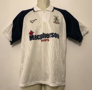 Rare Bury F.  C.  Home Shirt 1991/92 Ribero Medium