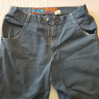 Rare Vintage 90’s Jnco Slacker Unusual Blue Color Jeans Sz 36x30 Urban Skater