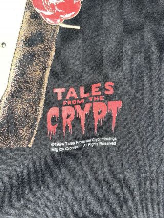 vintage tales from the crypt shirt cronies single stitch 1994 rare 3