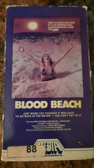 Blood Beach Rare Horror Vhs 1981 Media