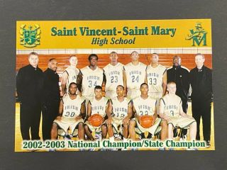 2003 Lebron James St.  Vincent - St.  Mary High School Pre - Rc Rare 