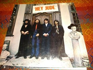 The Beatles Hey Jude Lp Album In Shrink With Rare 2 By 5 Inch Hype Sticker Rm