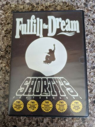 Shortys Skateboards 90’s Dvd “fulfill The Dream” Rare & Minty