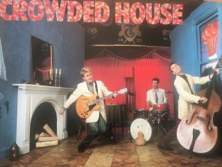 Crowded House Debut Authentic & Rare Promo Poster 1986