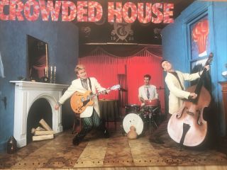 Crowded House Debut Authentic & Rare Promo Poster 1986 2