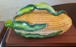 Rare Temptations Corn On The Cob Set Plates Holder Ear