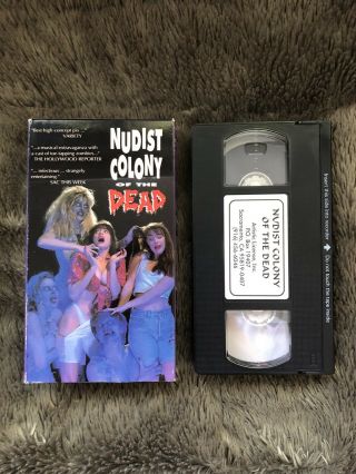 Nudist Colony Of The Dead Vhs Rare Horror Artistic License Inc Sov 1991
