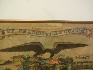 Antique Civil War 1862 St.  Francisville Soldiers Record EXTREMELY RARE 2