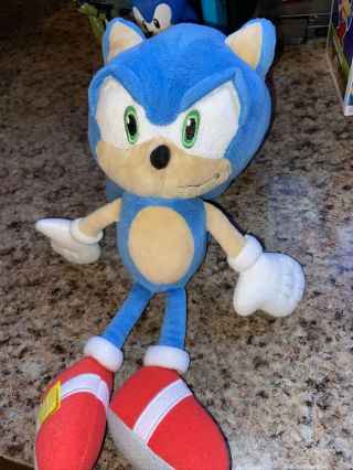 Rare Sanei 2012 Sonic The Hedgehog M Size 10 " Plush Toy Doll Japan