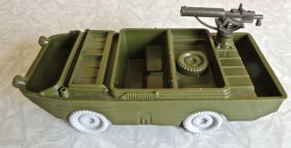 Rare Vintage 1950s Marx Us Army Training Center Dukw Vehicle W Machine Gun