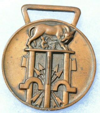 1939 Italian Fascist Medal Barcellona Spain Fascista Italy Spanish Badge Rare