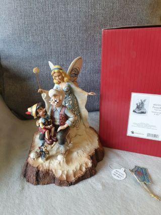 Pinocchio Carved By Heart Disney Tradition Jim Shore Wishing Upon A Star Rare