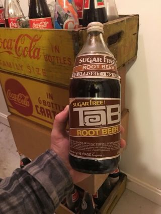 Rare Tab Sugar Root Beer Vintage Coca Cola Product Soda Pop Cola