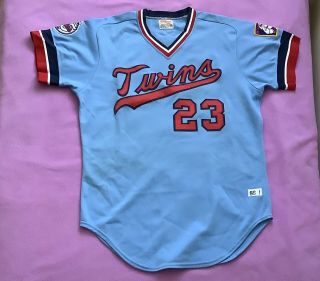 1986 Roy Lee Jackson Rare Game Twins Jersey Mets Blue Jays Padres