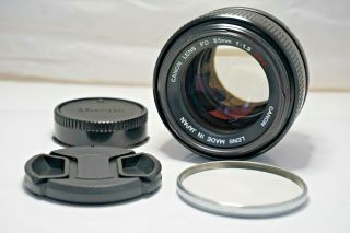 Rare " O " [exc,  ] Canon Fd 55mm F/1.  2 S.  S.  C.  Ssc Mf Lens Fd Mount Japan 96 - 2