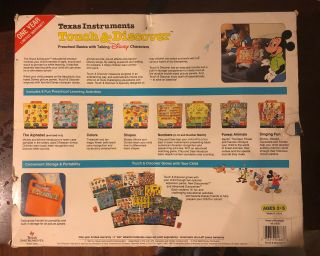 1987 Rare Texas Instruments Disney Touch & Discover Complete CIB 2